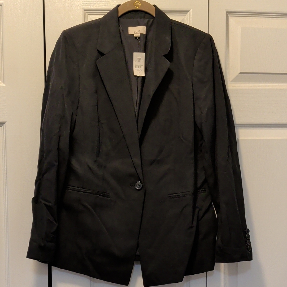 LOFT Charcoal Blazer Jacket
